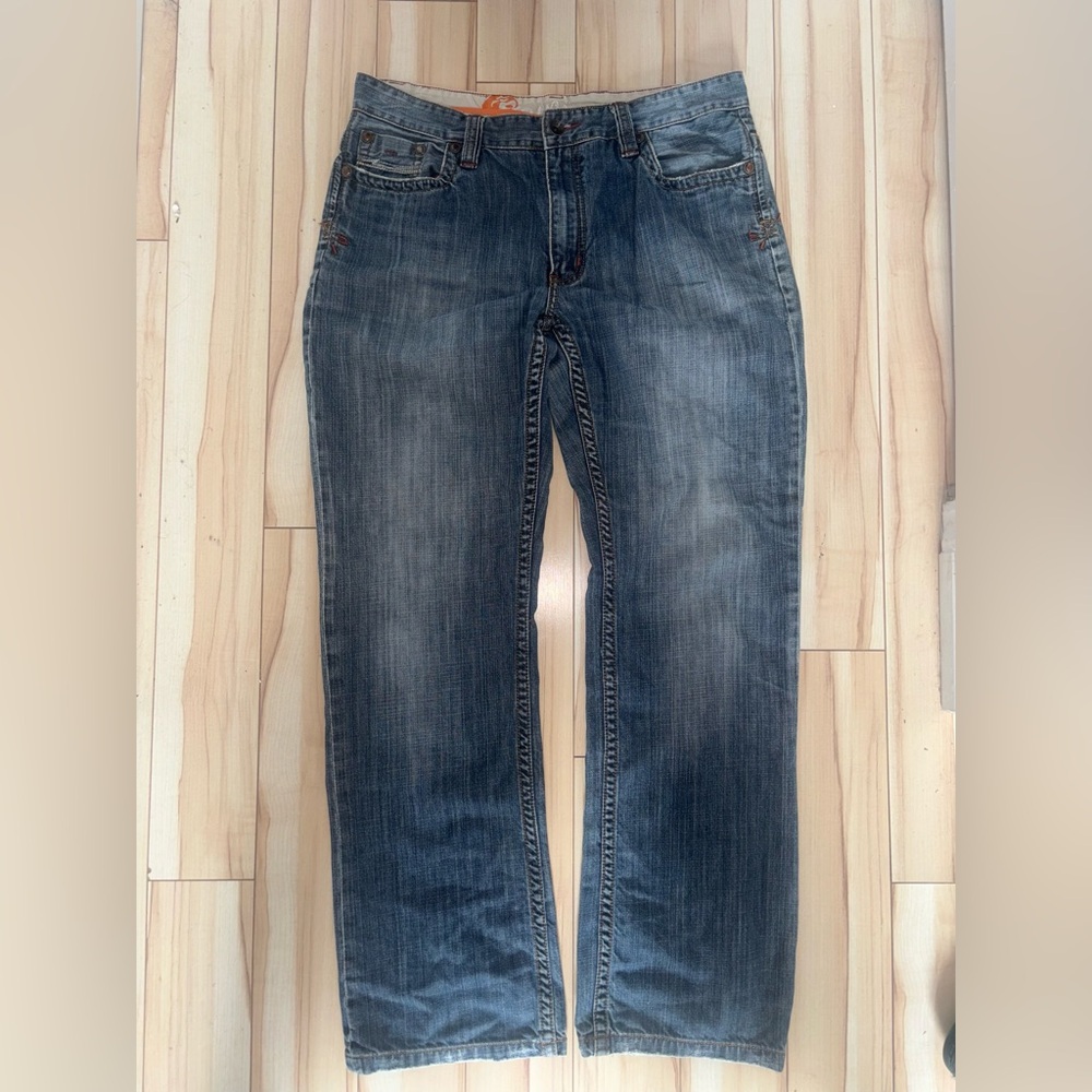 Point Zero Men's Straight Fit Jeans - Dark Blue